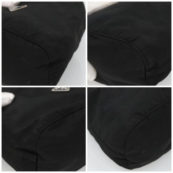 PRADA Pouch Nylon Black Silver Auth - Picture 15 of 15